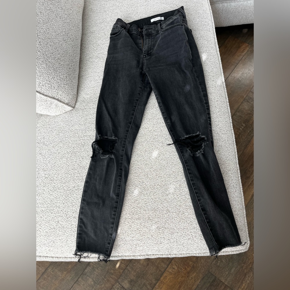Black denim stretchy jeans. Size 24 from PacSun.